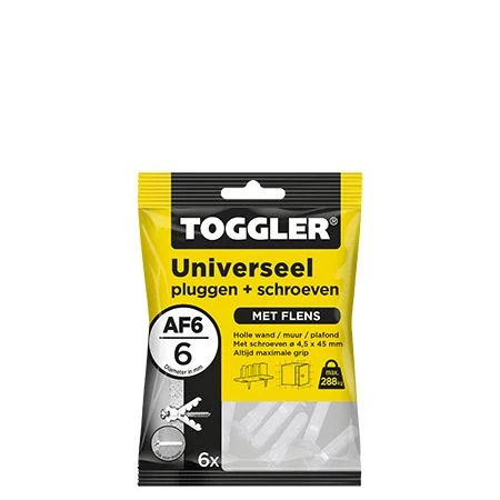 Toggler Alligator universeelplug kunststof 6x30mm 6st