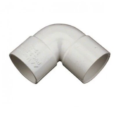 Bocht 90° 2xlijmmof PVC 40mm