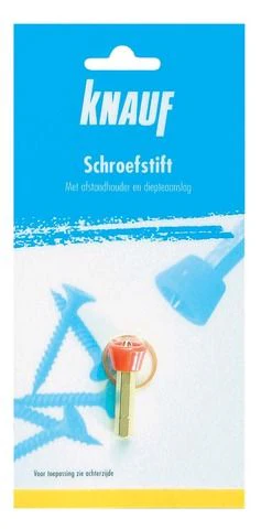 Knauf schroefstift + afstandhouder