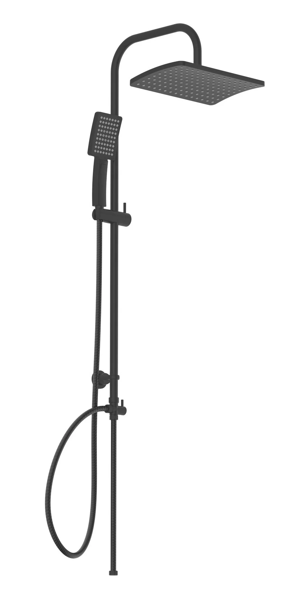 Schutte Mallorca doucheset mat zwart 1 stand