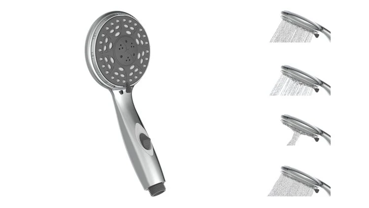 Schutte AQ2SAVE handdouche 4 standen chroom ⌀10cm