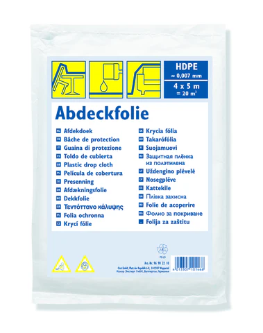 Color Expert afdekfolie transparant extra dun 4x5m