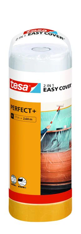 Tesa Easy Cover Perfect+ afdekfolie extra dun transparant 2,6x17m