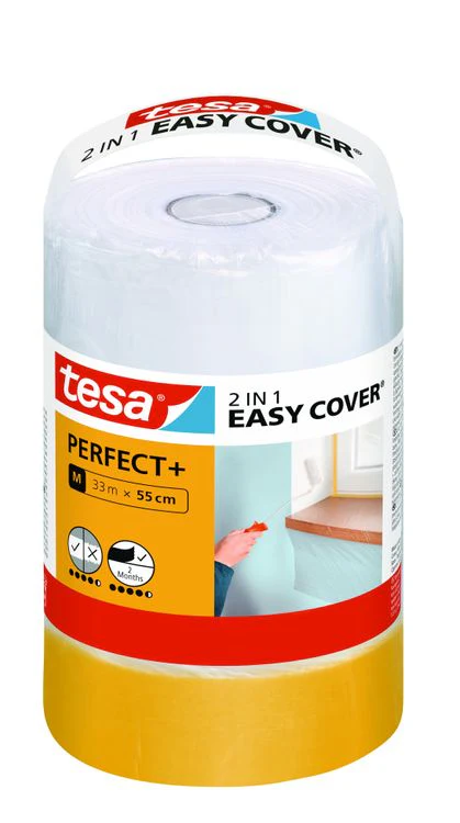 Tesa Easy Cover Perfect+ afdekfolie extra dun 55cm x 33m