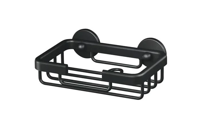 Tesa Aluxx zeephouder RVS enkel zwart