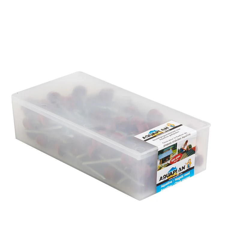 Aquaplan golfplaatnagels plat metaal rood 65mm 500gr 100st
