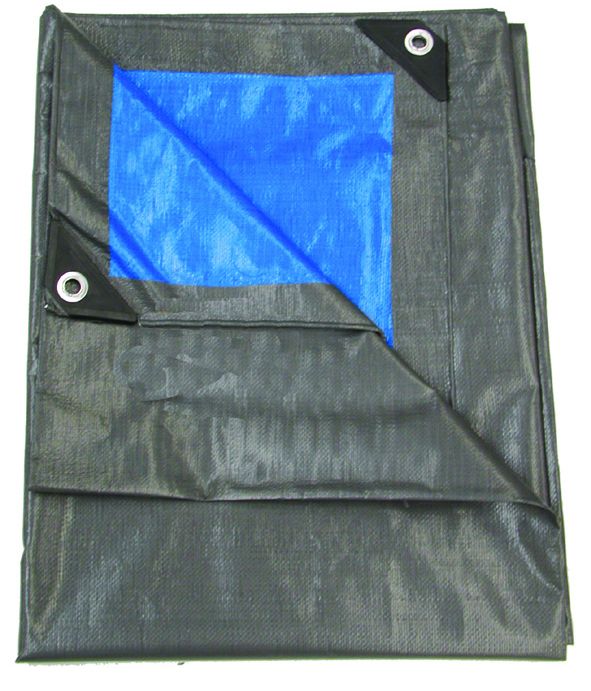 Talen afdekzeil grijs, blauw 4x5m
