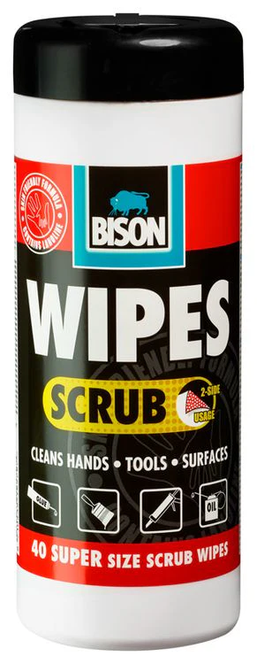 Bison Wipes Scrub reinigingsdoek 40 stuks