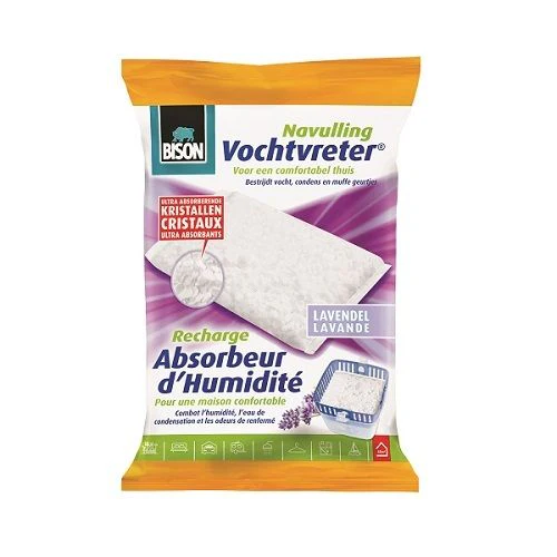 Bison vochtvreter Compact lavendel navulzak 450gr