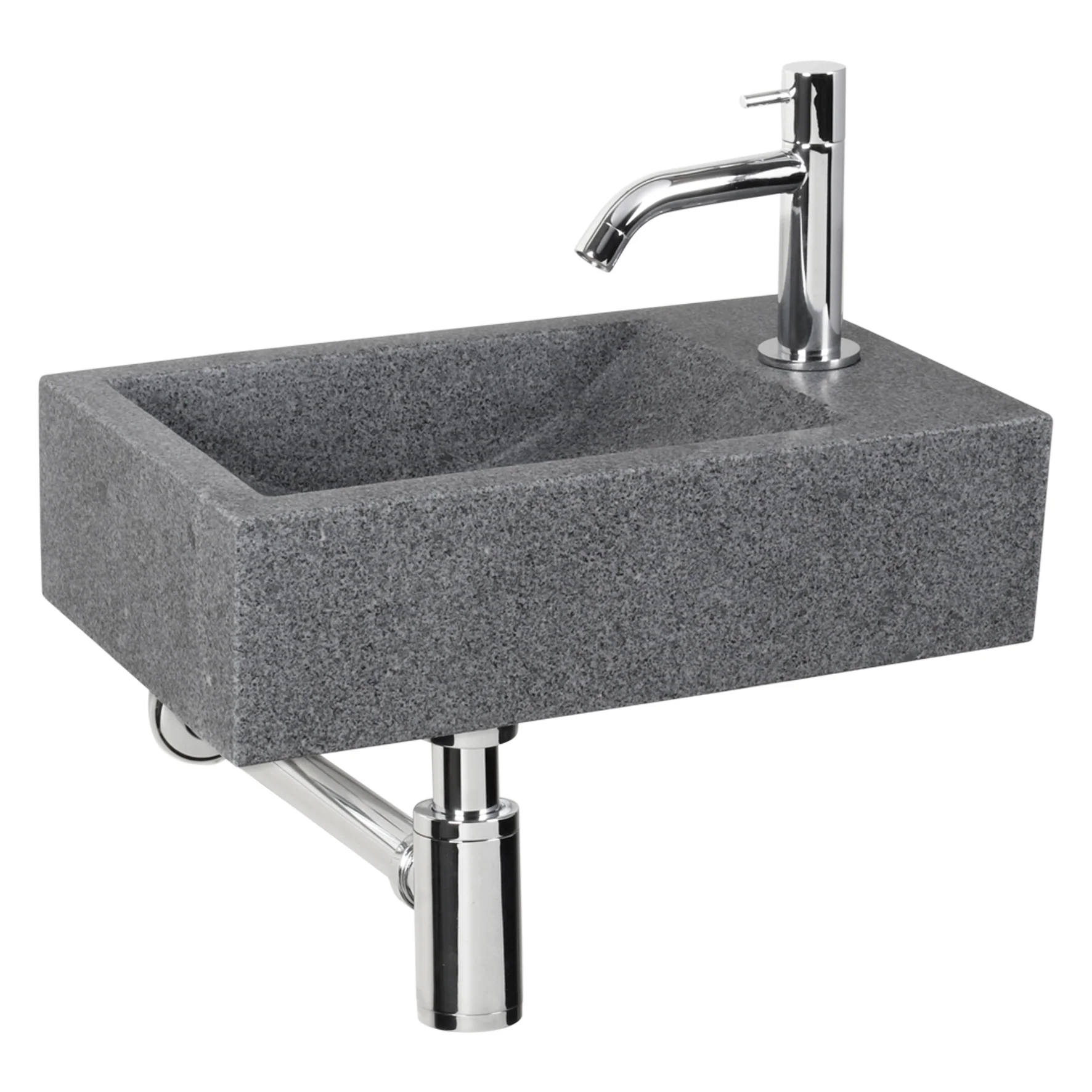 Differnz fonteinset Cheops rechts grijs 40x23x11cm