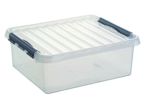 Sunware Q-line opbergbox 25L kunststof transparant 1-vaks