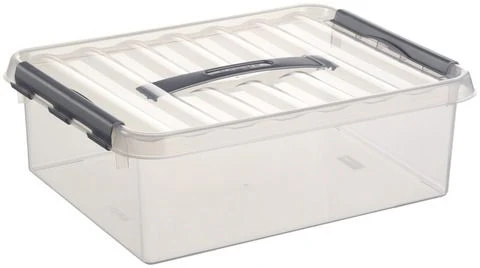 Sunware Q-line opbergbox 10L kunststof transparant 1-vaks