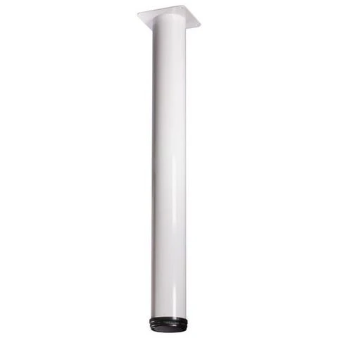 Meubelpoot Bonita rond metaal wit ⌀7,6x72cm