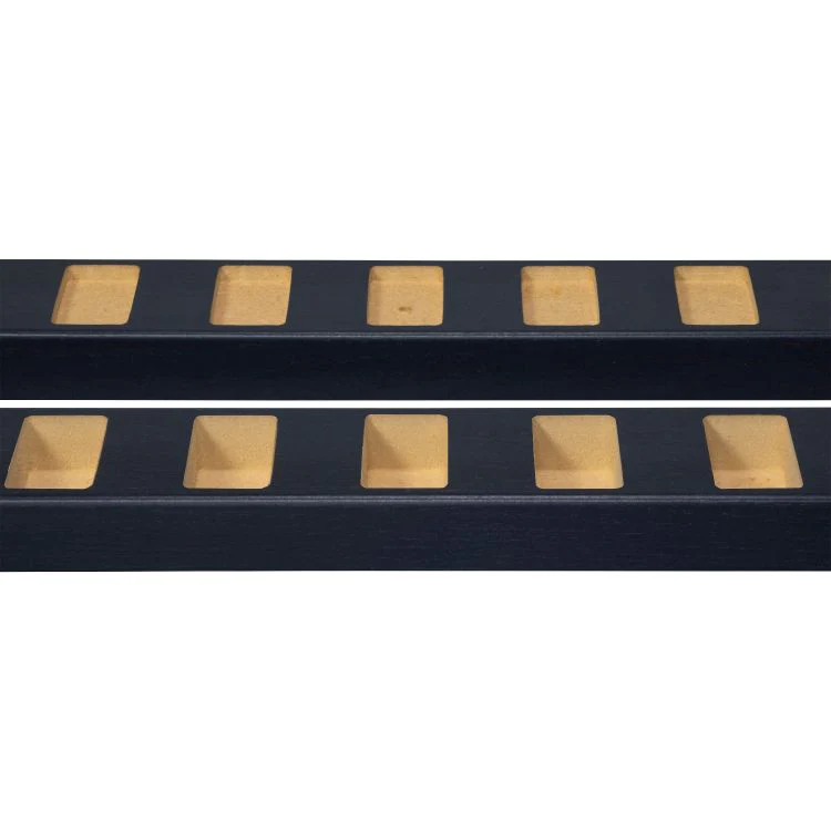 CanDo roomdivider profiel recht MDF zwart 100×6,5×5,7cm