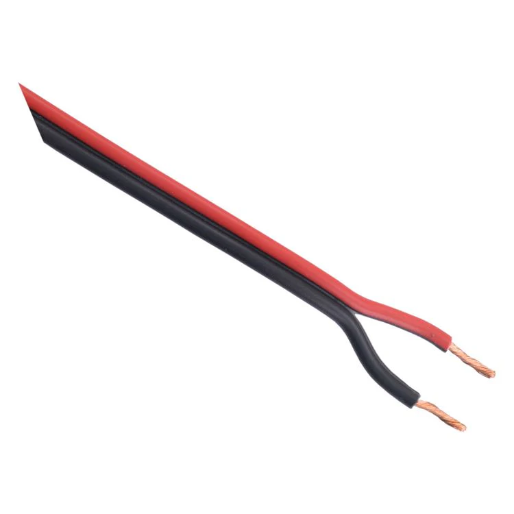 Luidsprekersnoer 2×0,5mm2 rood/zwart, per meter