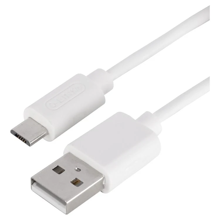Q-Link datakabel Micro-USB, USB wit 1,5m