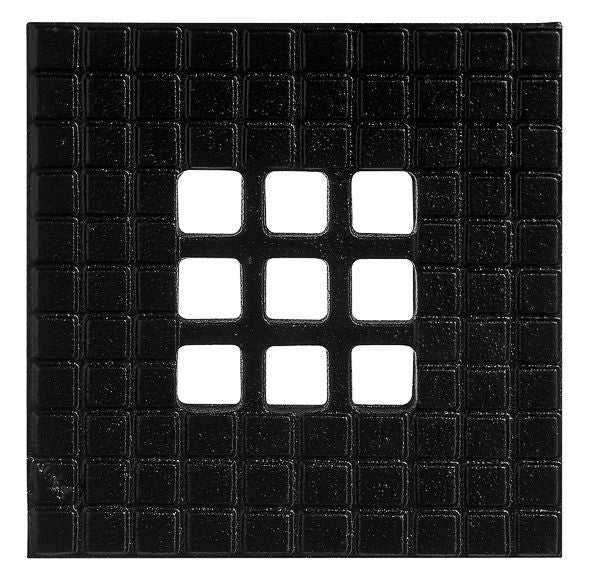 Martens deksel voor vloerput gietijzer zwart 20×0,5x20cm