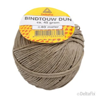 Deltafix hennep bindtouw beige 40m