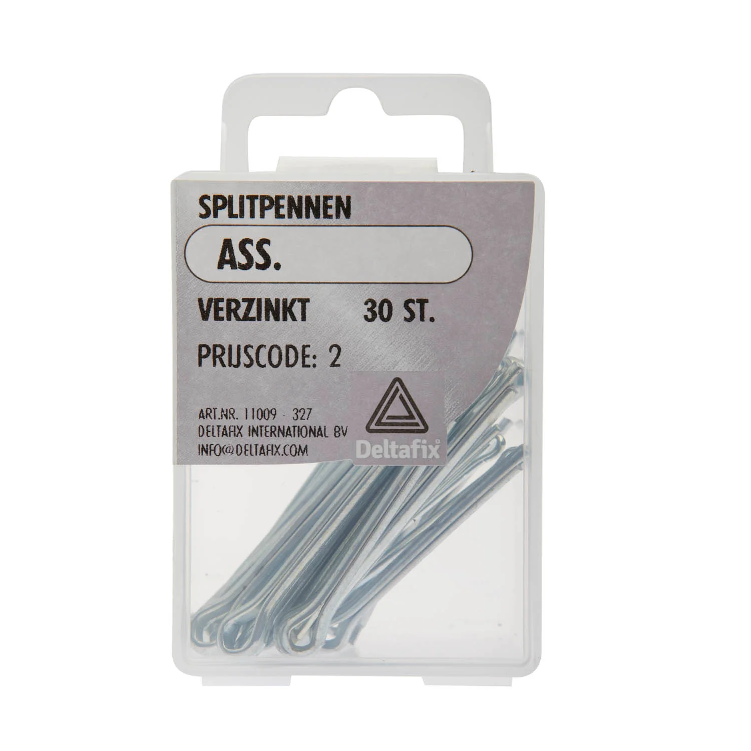 Deltafix splitpen verzinkt 32, 40, 42mm 30st