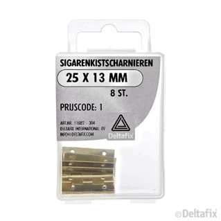 Deltafix sigarenkistscharnier vermessingd 25x13mm 8st