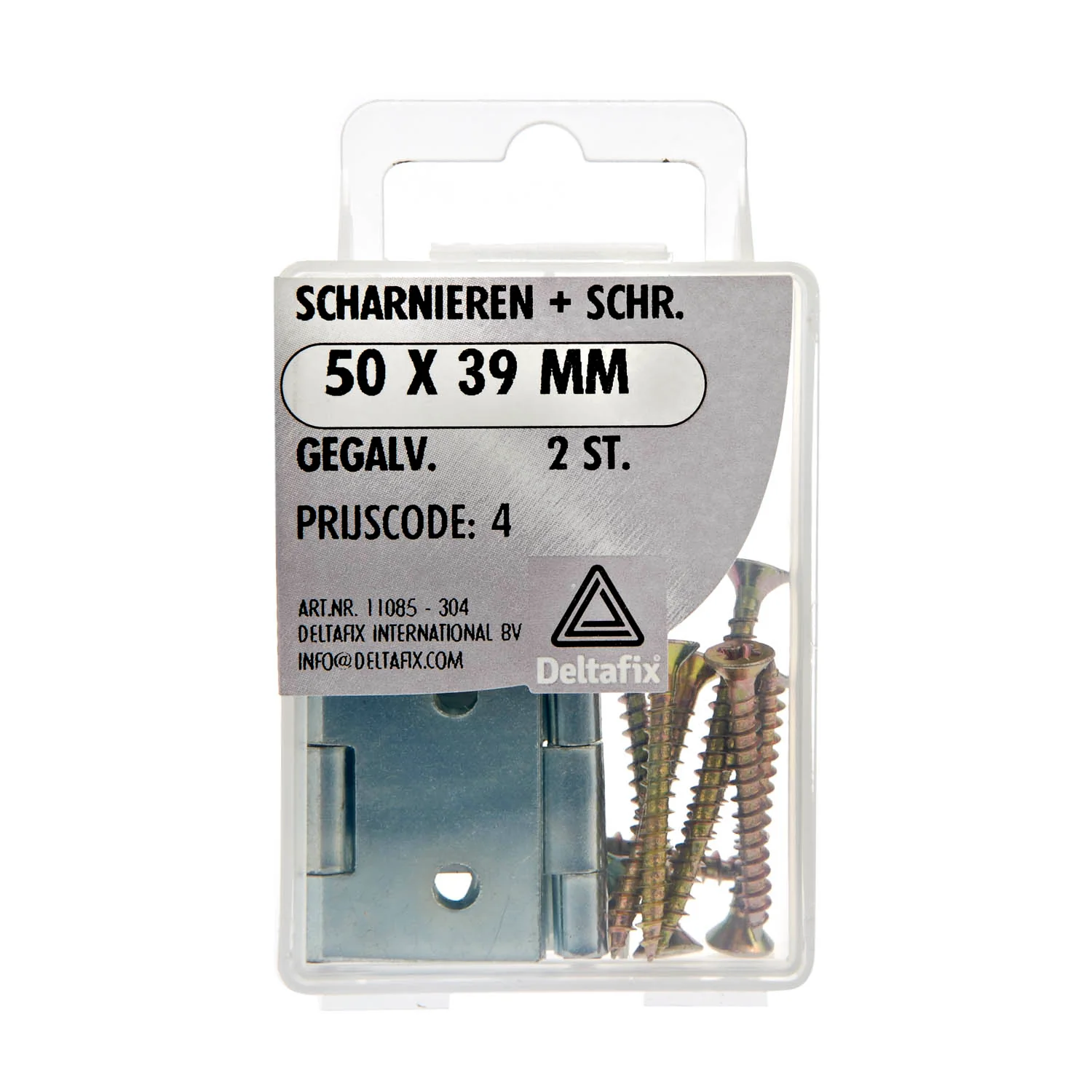 Deltafix scharnier gegalvaniseerd 50x39mm 2st