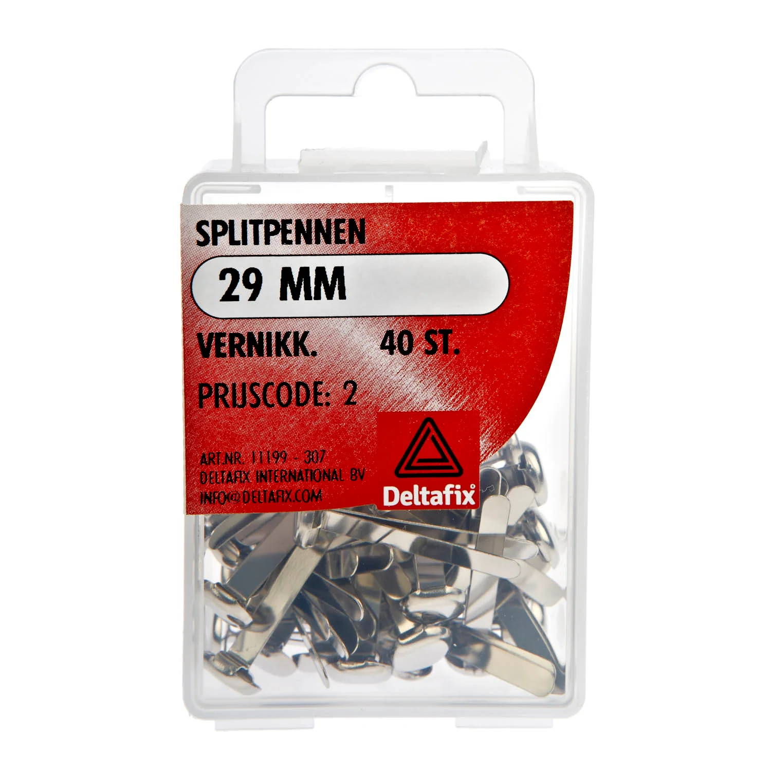 Deltafix splitpen vernikkeld 29mm 40st