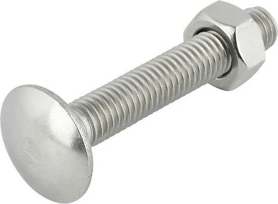 Deltafix slotbout RVS M6x35mm