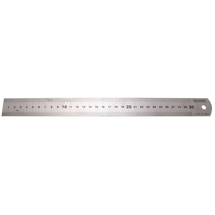 Skandia liniaal RVS 300mm