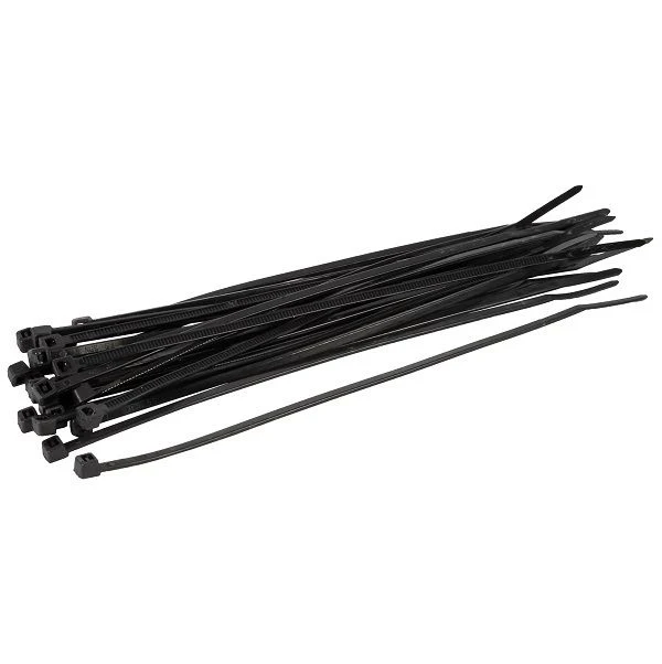 Talen kabelbinder zwart 15cm 25st