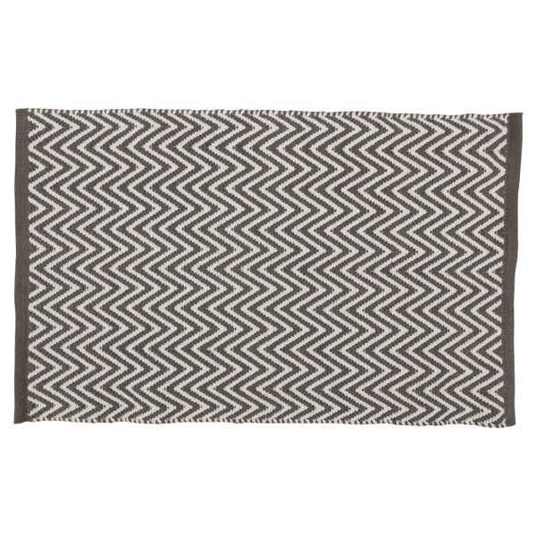 Differnz badmat Devon grijs, wit 50x80cm