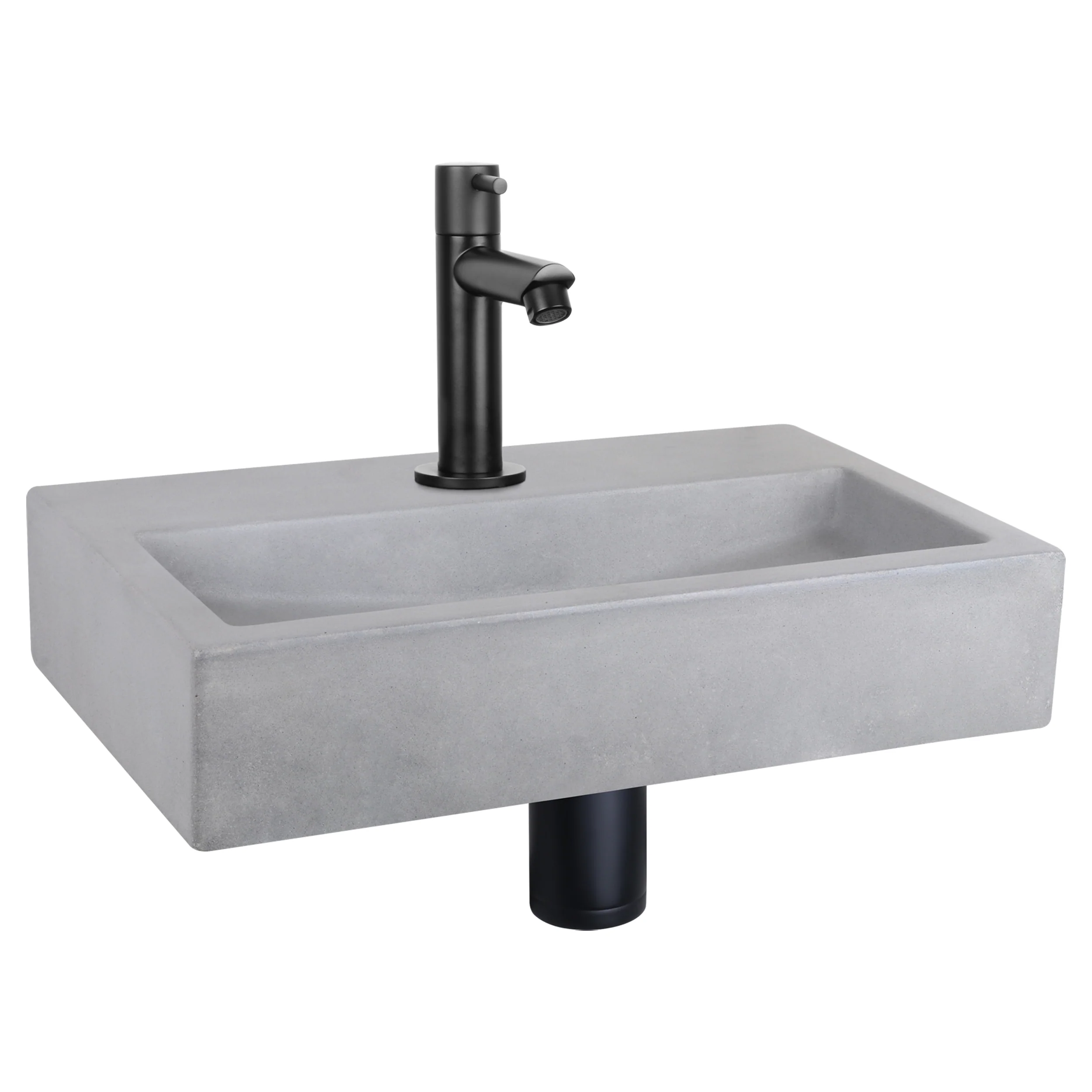 Differnz fonteinset Flat midden lichtgrijs 38x24x8cm