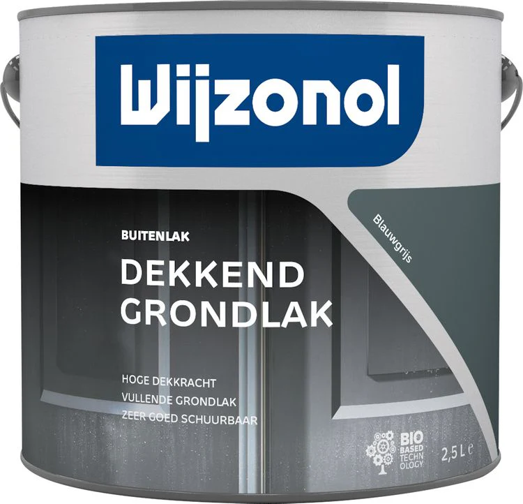 Wijzonol RM grondverf zijdeglans T55 blauwgrijs 2,5L