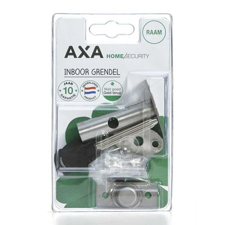 AXA 7322 insteekgrendel schild met sluiting naturel rechthoek RVS