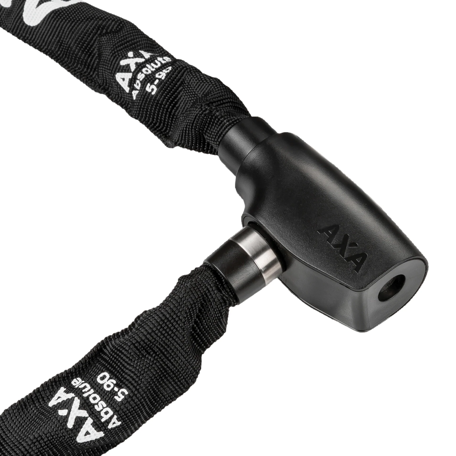 AXA Absolute kettingslot zwart, wit ⌀0,5×90 cm