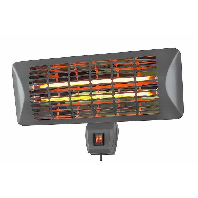 Eurom Q-Time terrasverwarmer met trekkoord grijs 2000W