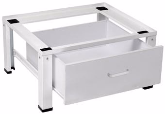 Nedco wasmachine verhoger met lade wit 61x55x30cm