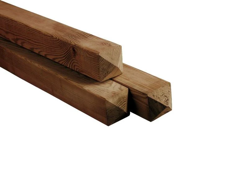 Paal vierkant geschaafd diamantkop nobifix naaldhout 6,8×6,8x270cm