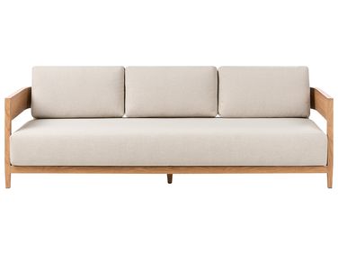 Tuin loungebank 3-zits SAMPIERI Metaal Lichtbruin