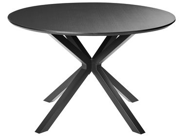 Table de repas FITZROY Noir 120 cm 120 cm