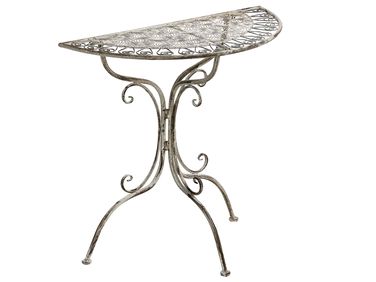 Table bistrot NURRA 80 cm 36 cm Métal Gris