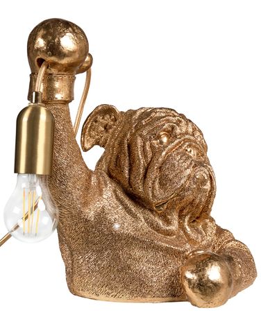 Table Lamp Dog MIKE Gold