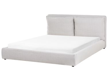 Waterbed Stof BAJONNA 180 x 200 cm Lichtgrijs