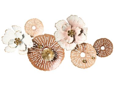Wanddecoratie Bloem GADOLINIUM Metaal 45 cm Meerkleurig
