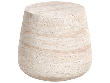 Side Table BIENTINO 46 cm 46 cm Travertine Effect