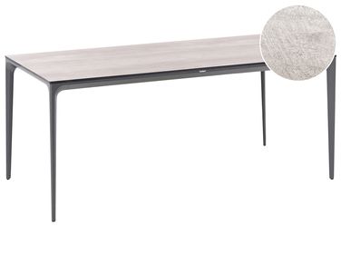 Tuin eettafel SOVARETO 180 cm 90 cm Houtachtig Lichtgrijs