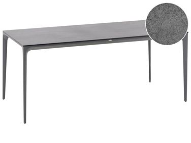 Tuin eettafel SOVARETO 180 cm 90 cm Steeneffect Donkergrijs