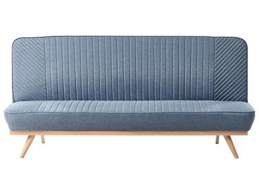 Slaapbank 2-zits KALFAFEL Stof Blauw