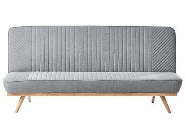 Sofa Bed 2 Seater KALFAFEL Fabric Grey