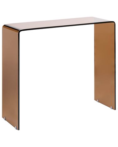 Console KENDALL Verre de sécurité Marron