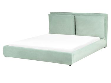 Waterbed Velvet BAJONNA 160 x 200 cm (EU King Size) Mint Green